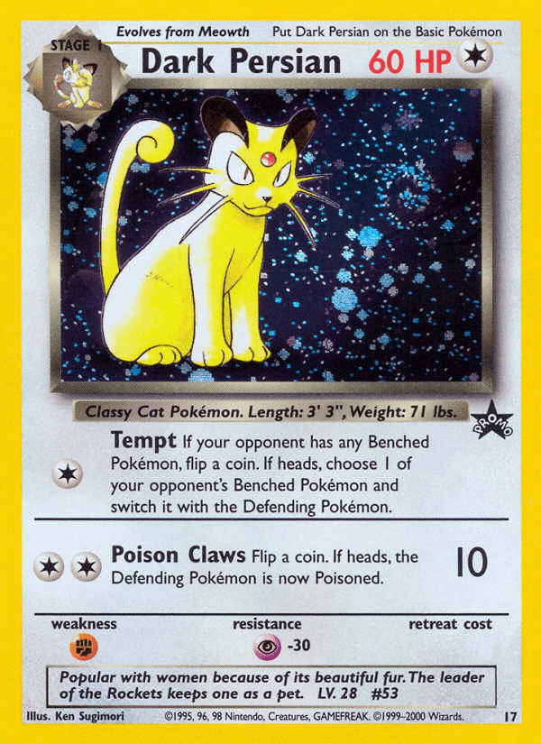 Dark Persian (17) [Wizards of the Coast: Black Star Promos] Pokemon Single Pokémon  | Multizone: Comics And Games