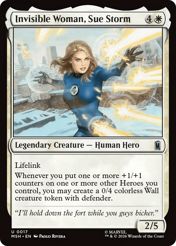 Invisible Woman, Sue Storm [Marvel Super Heroes] MTG Single Magic: The Gathering  | Multizone: Comics And Games