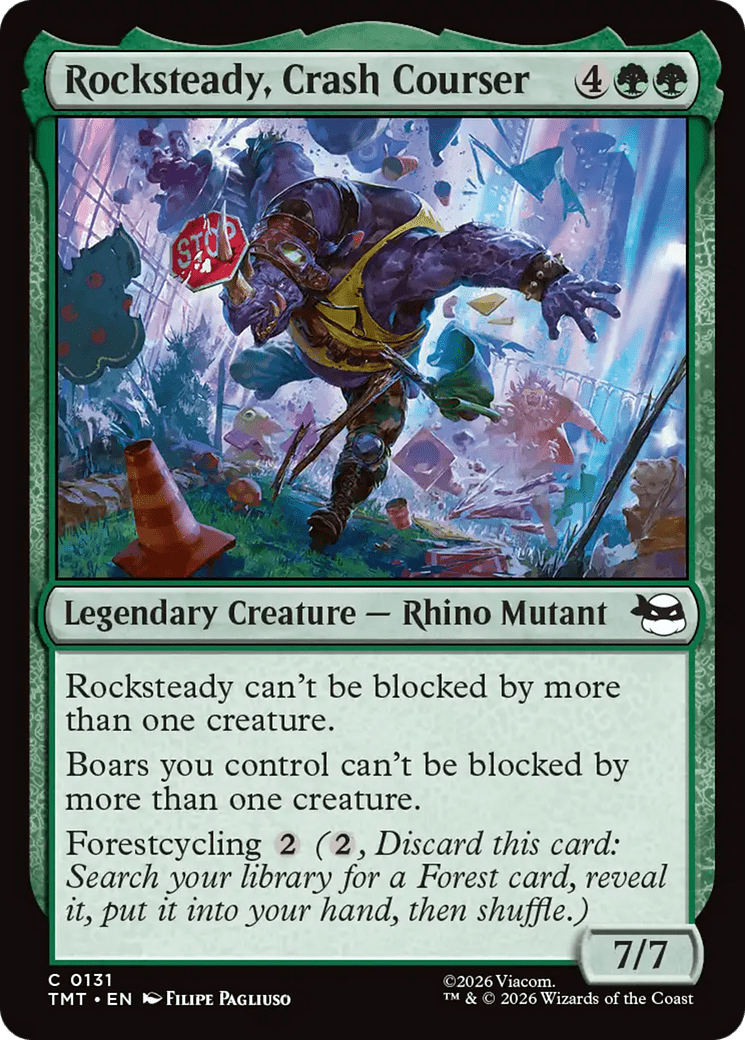 Rocksteady, Crash Courser [Teenage Mutant Ninja Turtles] MTG Single Magic: The Gathering  | Multizone: Comics And Games
