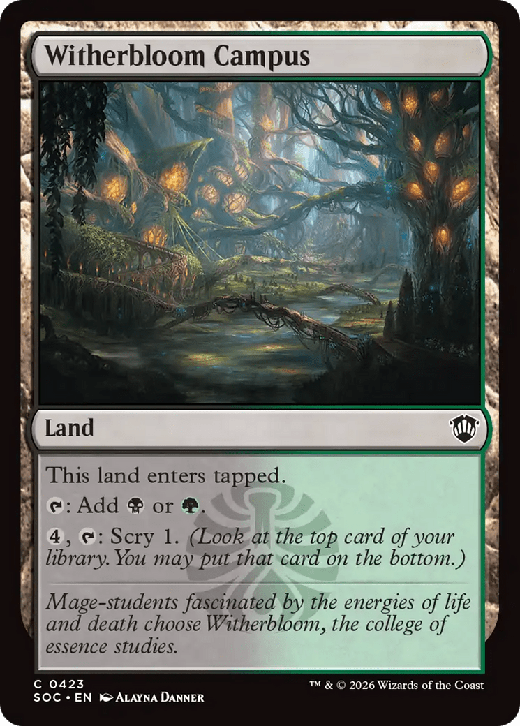 Witherbloom Campus [Secrets of Strixhaven Commander] MTG Single Magic: The Gathering  | Multizone: Comics And Games