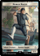 Assassin // Human Rogue Double-Sided Token [Assassin's Creed Tokens] MTG Single Magic: The Gathering  | Multizone: Comics And Games