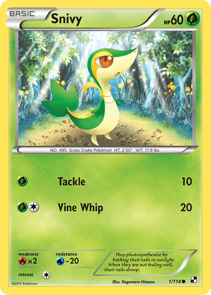 Snivy (1/114) (Cosmos Holo) [Black & White: Base Set] Pokemon Single Pokémon  | Multizone: Comics And Games