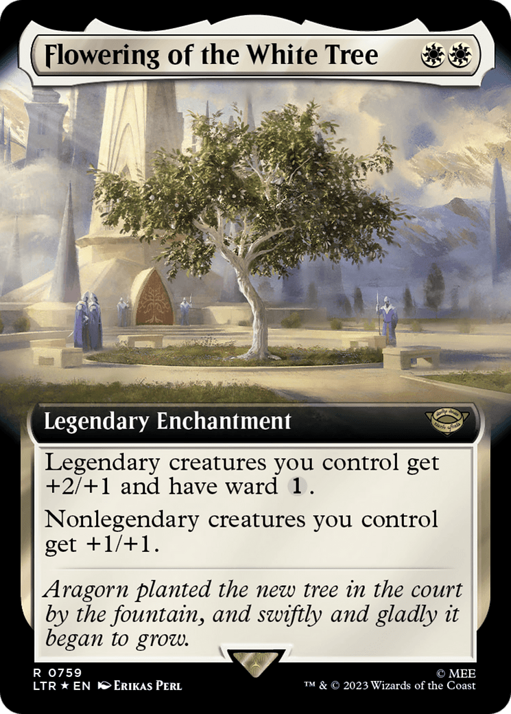 Flowering of the White Tree (Extended Art) (Surge Foil) [The Lord of the Rings: Tales of Middle-Earth] MTG Single Magic: The Gathering  | Multizone: Comics And Games