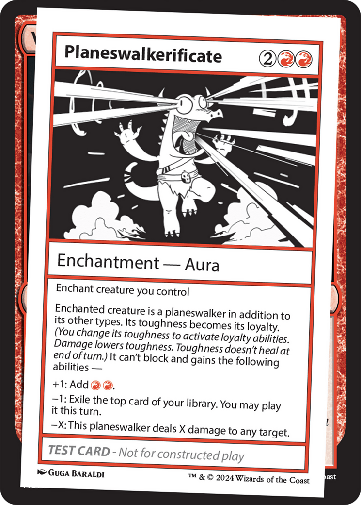 Planeswalkerificate [Mystery Booster 2 Playtest Cards] MTG Single Magic: The Gathering  | Multizone: Comics And Games