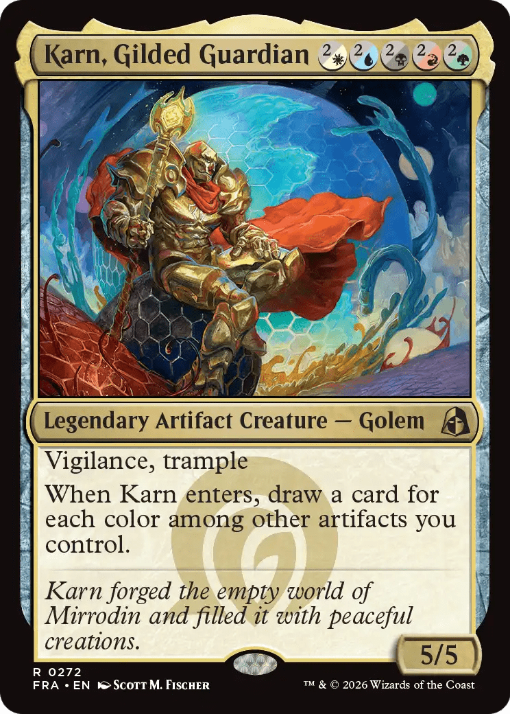 Karn, Gilded Guardian [Reality Fracture] MTG Single Magic: The Gathering  | Multizone: Comics And Games