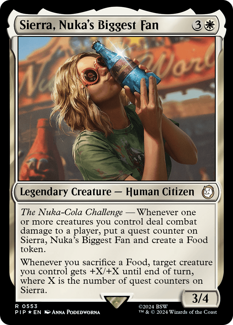 Sierra, Nuka's Biggest Fan (Surge Foil) [Fallout] MTG Single Magic: The Gathering  | Multizone: Comics And Games