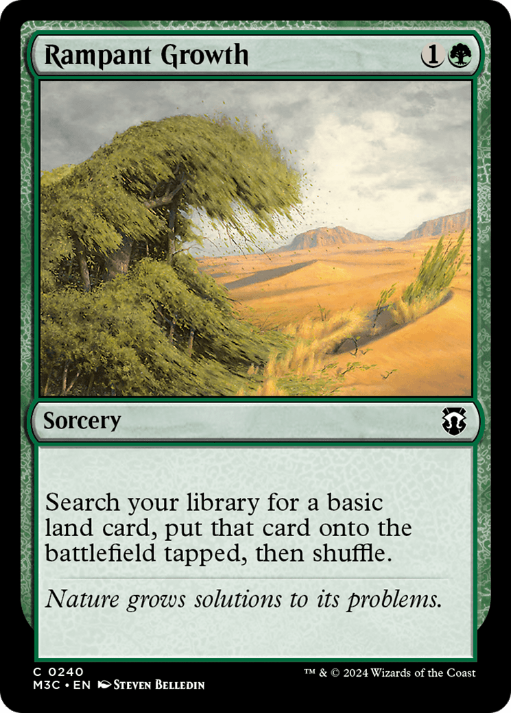 Rampant Growth (Ripple Foil) [Modern Horizons 3 Commander] MTG Single Magic: The Gathering  | Multizone: Comics And Games