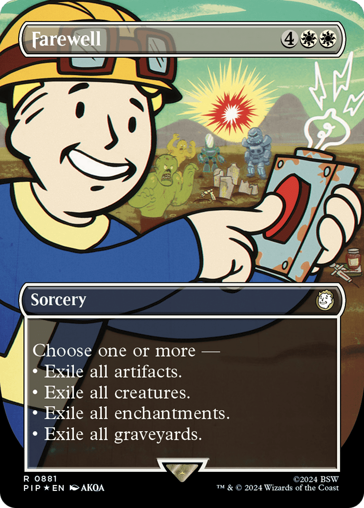 Farewell (Borderless) (Surge Foil) [Fallout] MTG Single Magic: The Gathering  | Multizone: Comics And Games