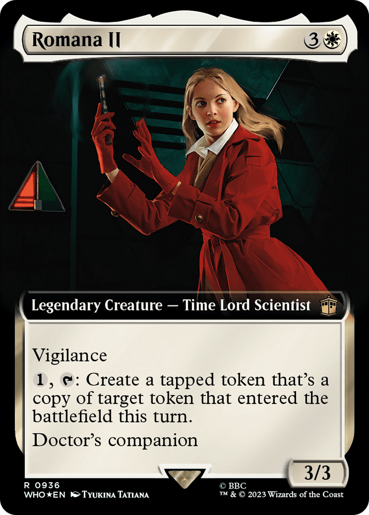 Romana II (Extended Art) (Surge Foil) [Doctor Who] MTG Single Magic: The Gathering  | Multizone: Comics And Games