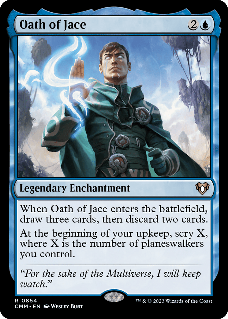 Oath of Jace [Commander Masters] MTG Single Magic: The Gathering  | Multizone: Comics And Games