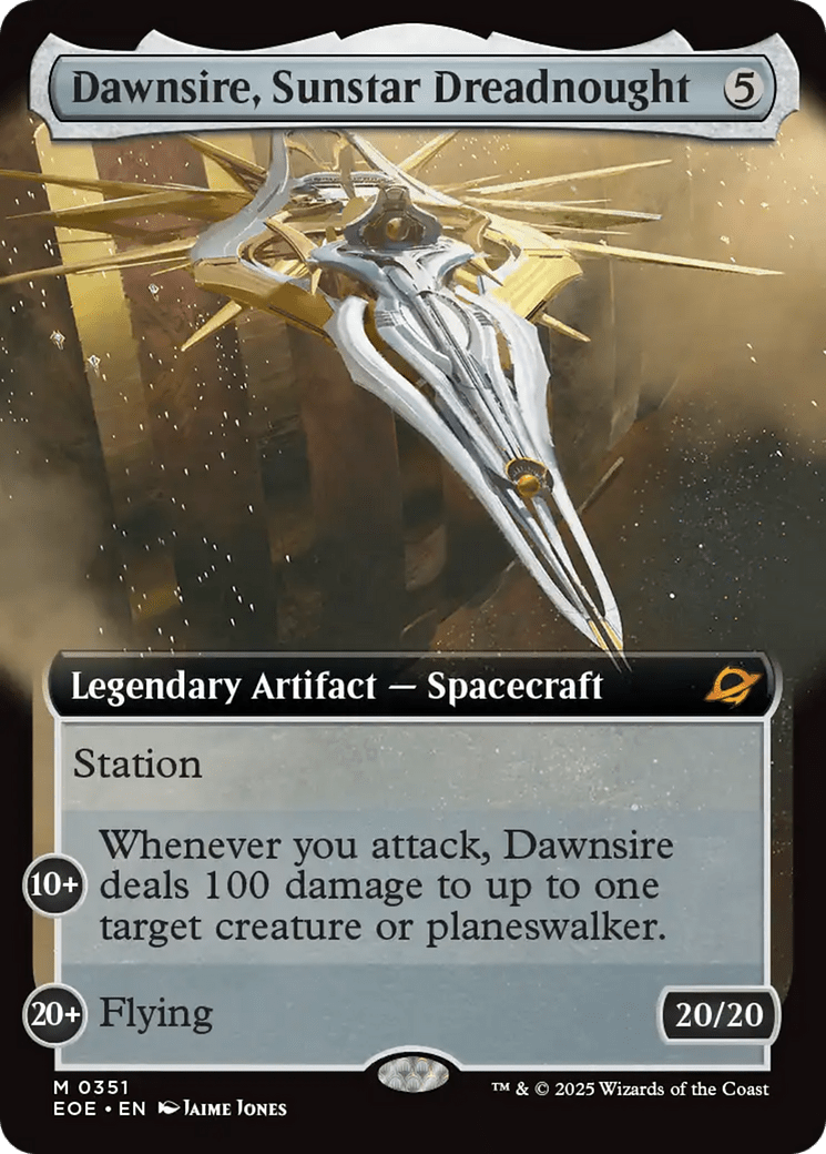 Dawnsire, Sunstar Dreadnought (Extended Art) [Edge of Eternities] MTG Single Magic: The Gathering  | Multizone: Comics And Games