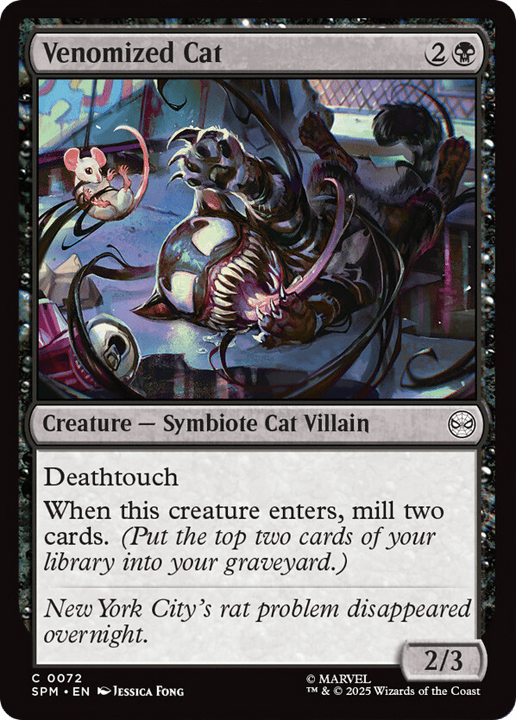 Venomized Cat [Marvel's Spider-Man] MTG Single Magic: The Gathering  | Multizone: Comics And Games