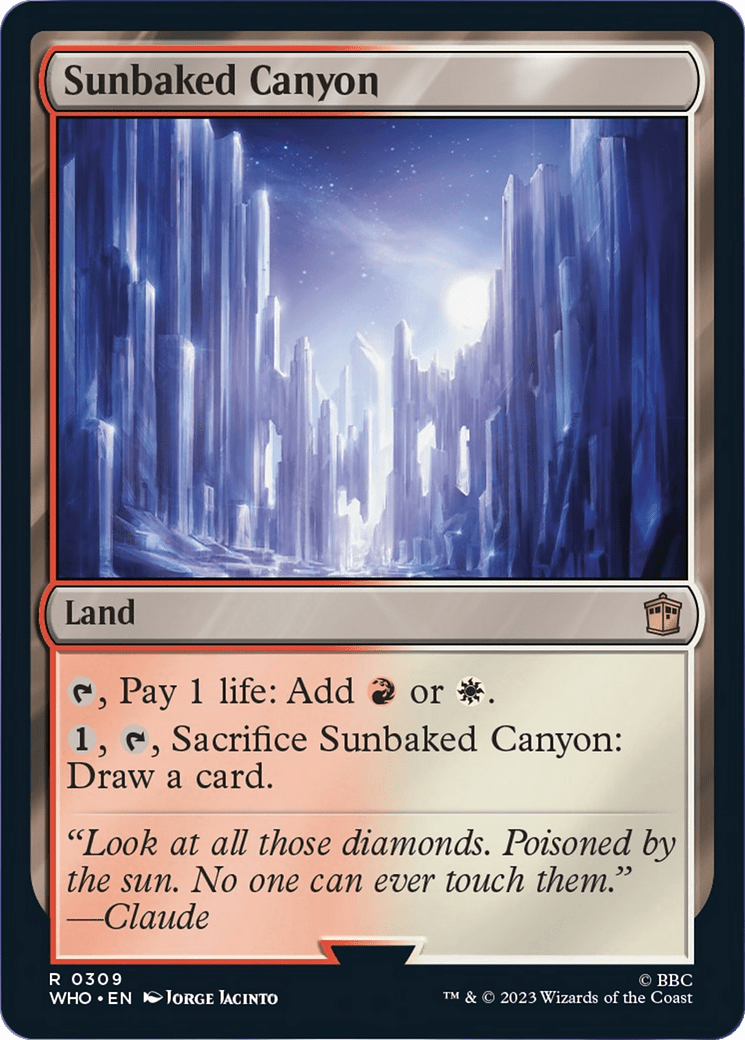 Sunbaked Canyon [Doctor Who] MTG Single Magic: The Gathering  | Multizone: Comics And Games