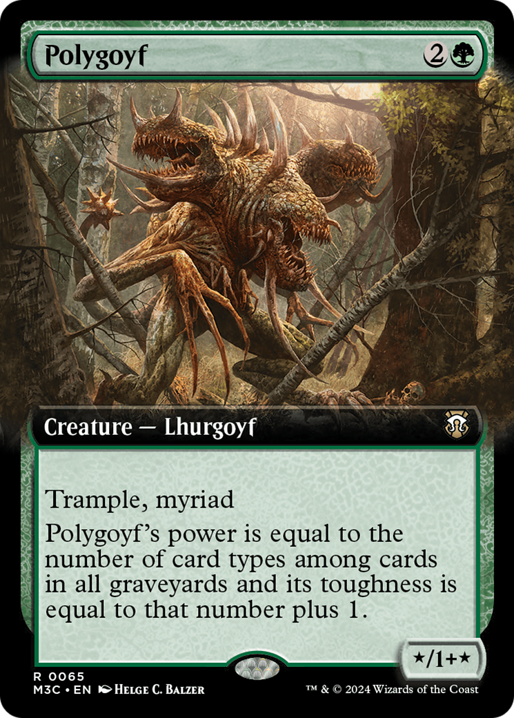 Polygoyf (Extended Art) [Modern Horizons 3 Commander] | Multizone: Comics And Games