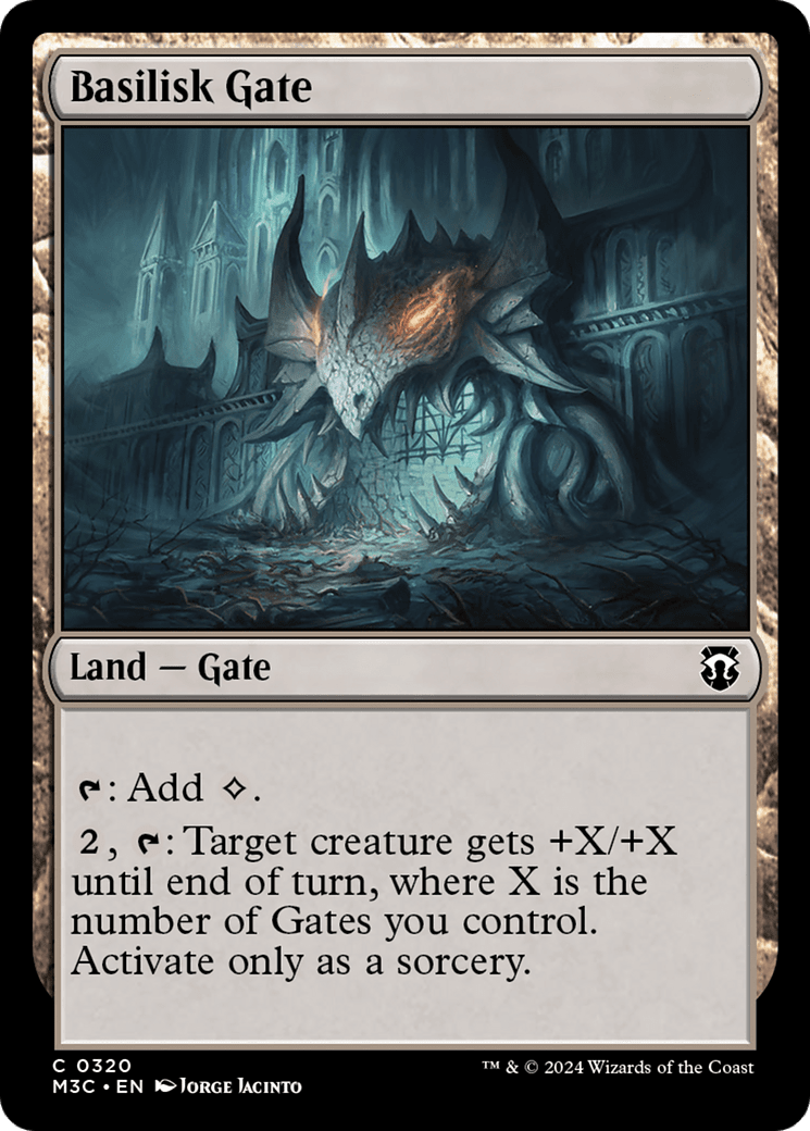 Basilisk Gate (Ripple Foil) [Modern Horizons 3 Commander] MTG Single Magic: The Gathering  | Multizone: Comics And Games
