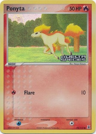 Ponyta (78/113) (Stamped) [EX: Delta Species] Pokemon Single Pokémon  | Multizone: Comics And Games