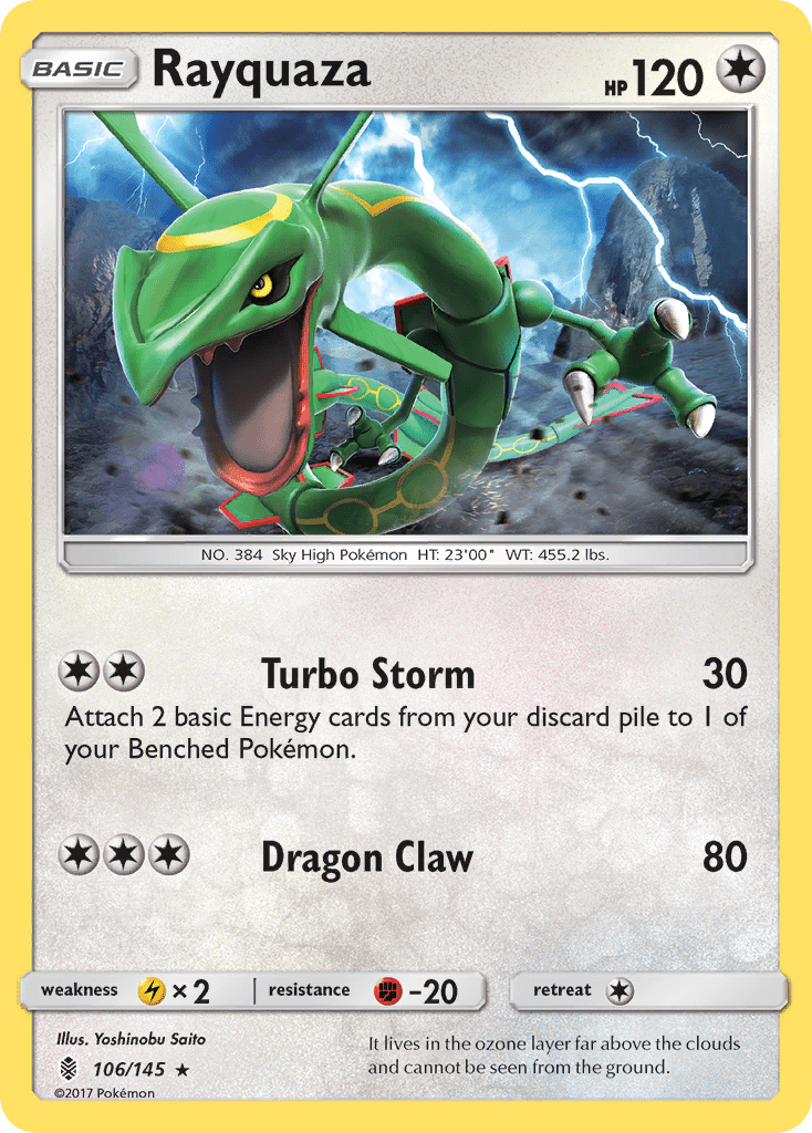 Rayquaza (106/145) [Sun & Moon: Guardians Rising] Pokemon Single Pokémon  | Multizone: Comics And Games