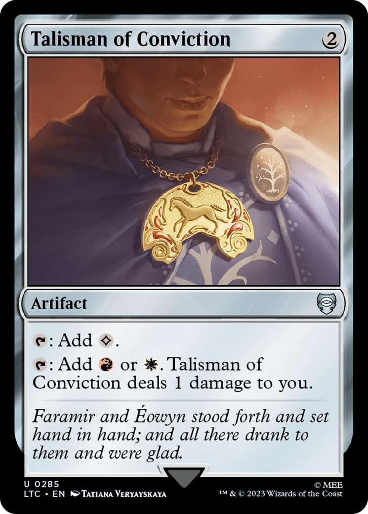 Talisman of Conviction [The Lord of the Rings: Tales of Middle-Earth Commander] MTG Single Magic: The Gathering  | Multizone: Comics And Games