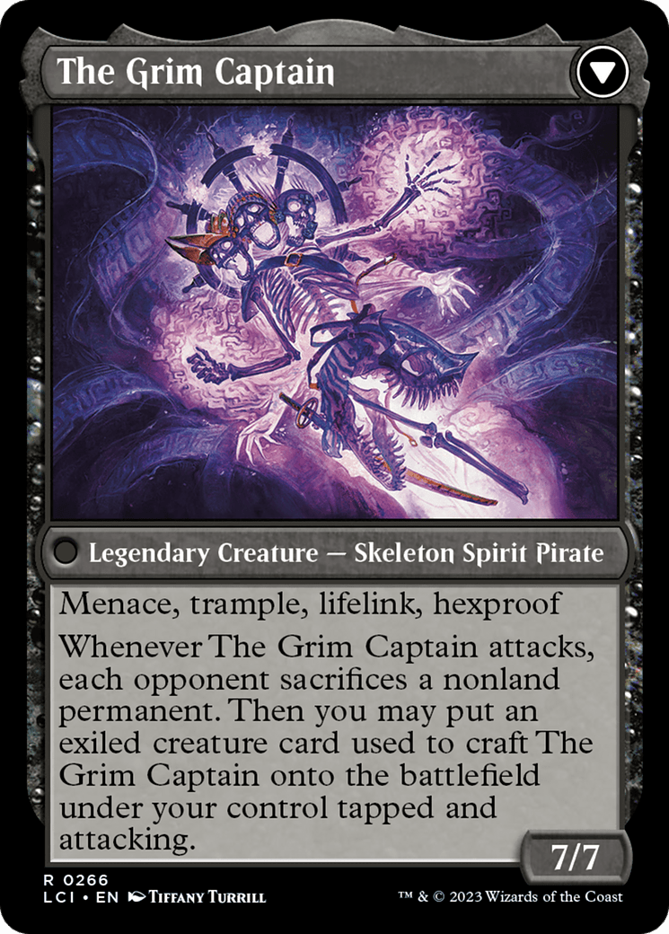 Throne of the Grim Captain // The Grim Captain [The Lost Caverns of Ixalan Prerelease Cards] MTG Single Magic: The Gathering  | Multizone: Comics And Games