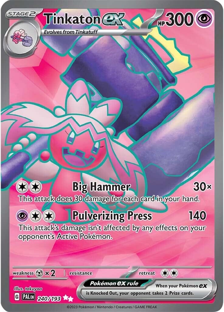 Tinkaton ex (240/193) [Scarlet & Violet: Paldea Evolved] Pokemon Single Pokémon  | Multizone: Comics And Games