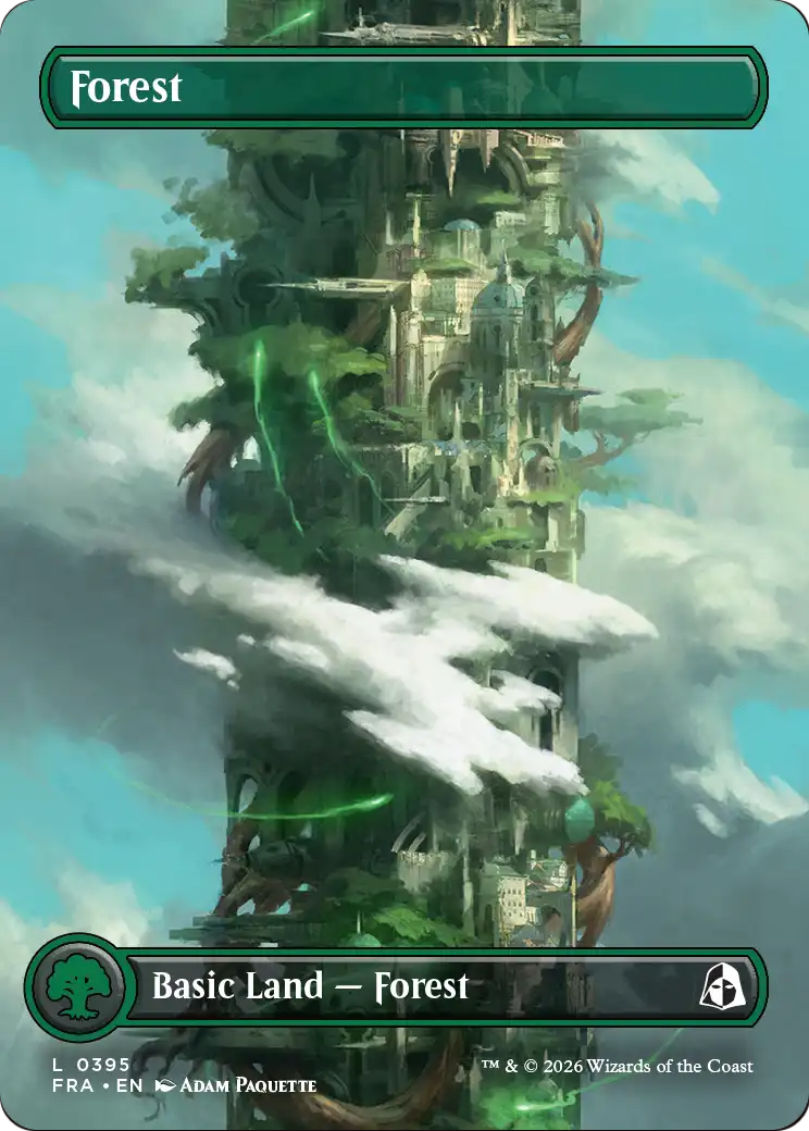 Forest (Borderless) (0395) [Reality Fracture] MTG Single Magic: The Gathering  | Multizone: Comics And Games