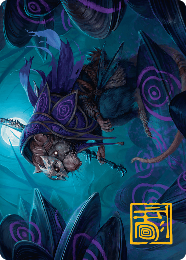 Nightwhorl Hermit Art Card (Gold-Stamped Signature) [Bloomburrow Art Series] MTG Single Magic: The Gathering  | Multizone: Comics And Games