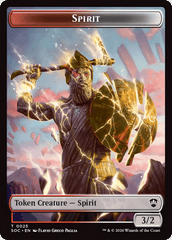 Spirit (0025) // Rogue Double-Sided Token [Secrets of Strixhaven Commander Tokens] MTG Single Magic: The Gathering  | Multizone: Comics And Games