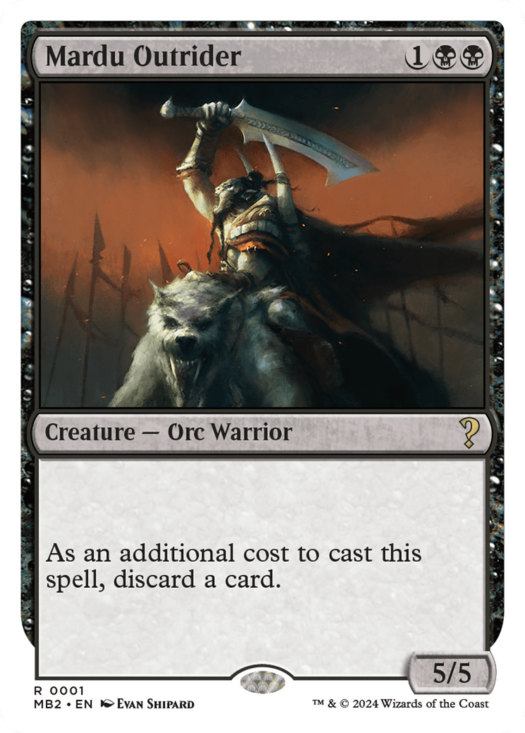 Mardu Outrider (White Border) [Mystery Booster 2] MTG Single Magic: The Gathering  | Multizone: Comics And Games