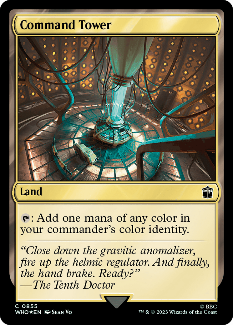 Command Tower (0855)(Surge Foil) [Doctor Who] MTG Single Magic: The Gathering  | Multizone: Comics And Games