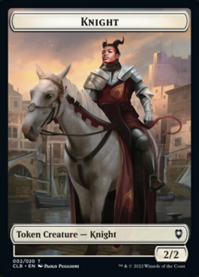Knight Token [Commander Legends: Battle for Baldur's Gate Tokens] MTG Single Magic: The Gathering  | Multizone: Comics And Games