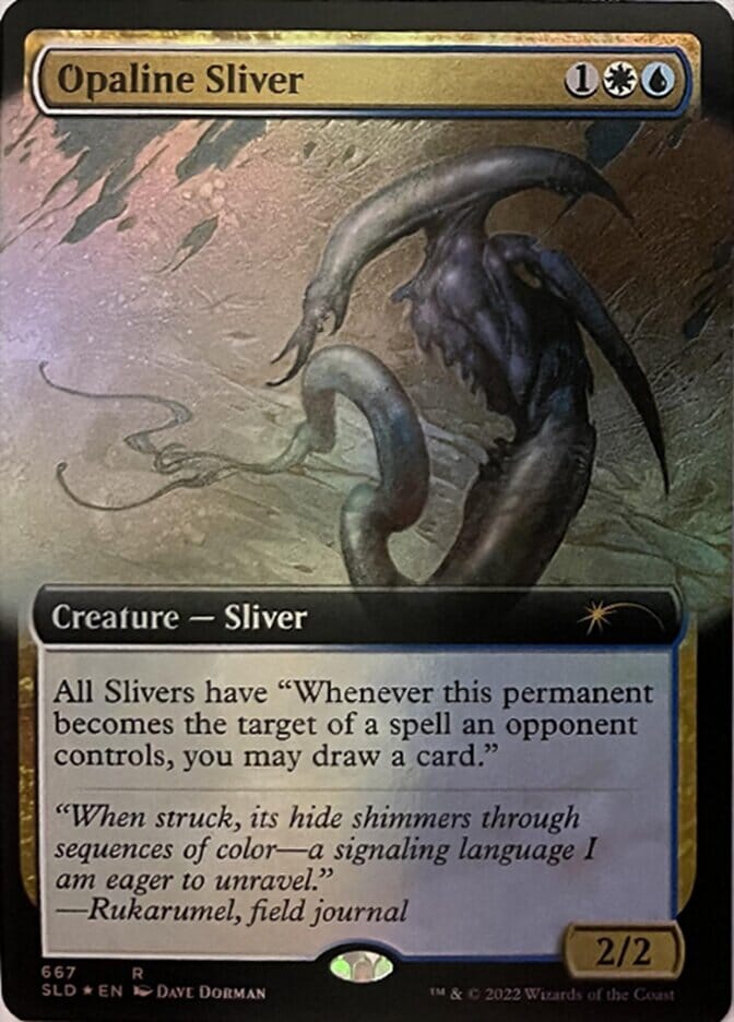 Opaline Sliver (Extended Art) [Secret Lair Drop Promos] MTG Single Magic: The Gathering  | Multizone: Comics And Games