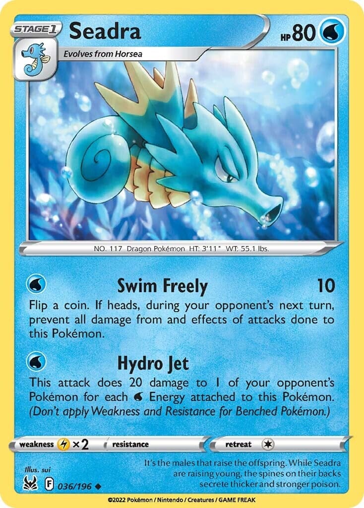 Seadra (036/196) [Sword & Shield: Lost Origin] Pokemon Single Pokémon  | Multizone: Comics And Games