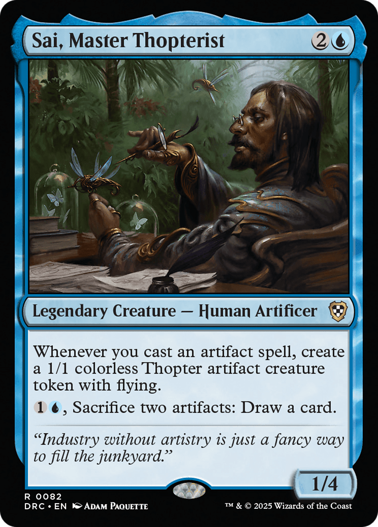 Sai, Master Thopterist [Aetherdrift Commander] MTG Single Magic: The Gathering  | Multizone: Comics And Games