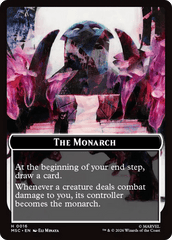 The Monarch (016) // Vibranium (015) Double-Sided Token [Marvel Super Heroes Commander Tokens] MTG Single Magic: The Gathering  | Multizone: Comics And Games