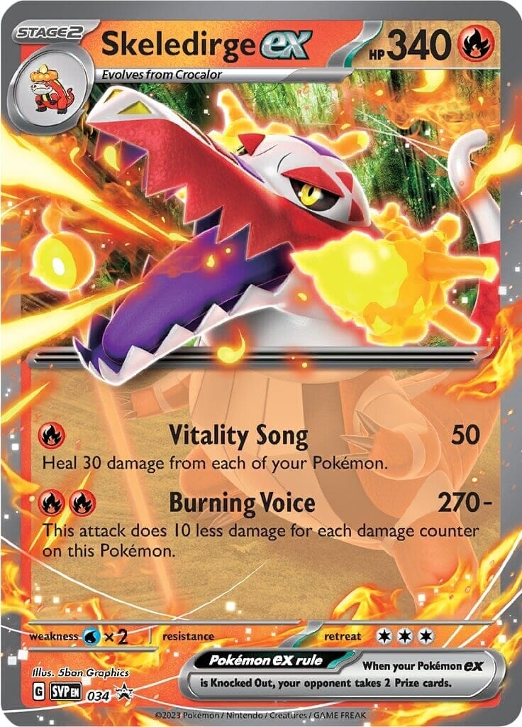 Skeledirge ex (034) [Scarlet & Violet: Black Star Promos] Pokemon Single Pokémon  | Multizone: Comics And Games