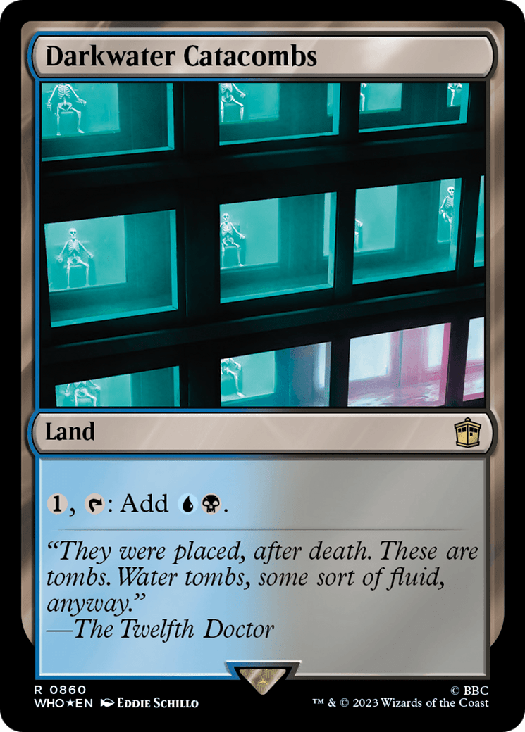 Darkwater Catacombs (Surge Foil) [Doctor Who] MTG Single Magic: The Gathering  | Multizone: Comics And Games