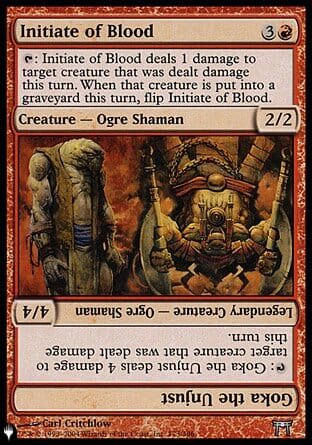 Initiate of Blood // Goka the Unjust [The List] MTG Single Magic: The Gathering  | Multizone: Comics And Games