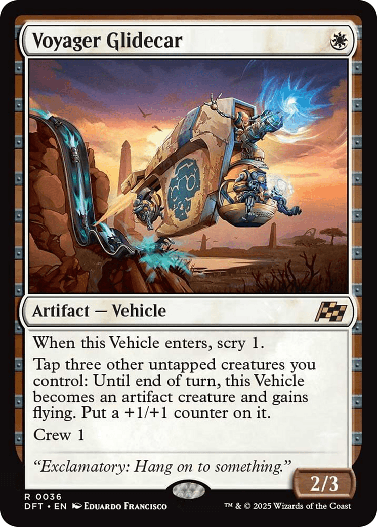 Voyager Glidecar [Aetherdrift] MTG Single Magic: The Gathering  | Multizone: Comics And Games