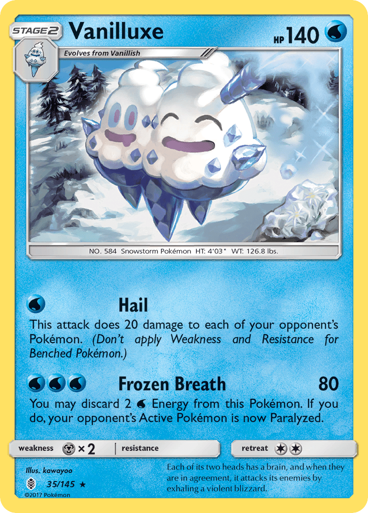 Vanilluxe (35/145) [Sun & Moon: Guardians Rising] Pokemon Single Pokémon  | Multizone: Comics And Games