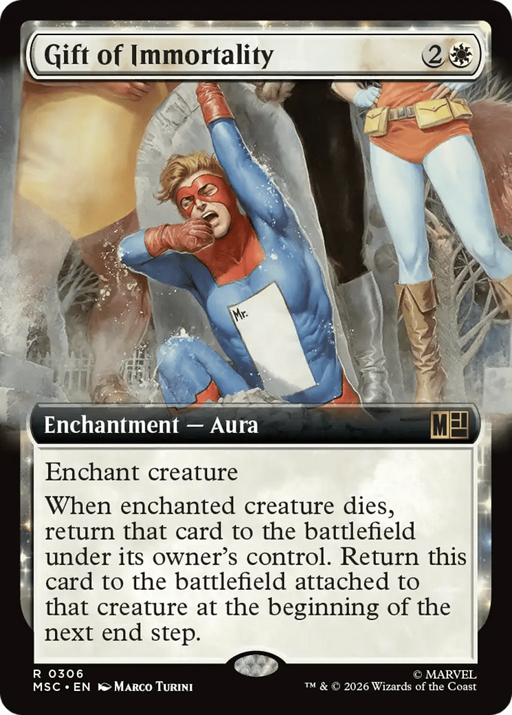 Gift of Immortality (Extended Art) [Marvel Super Heroes Commander] MTG Single Magic: The Gathering  | Multizone: Comics And Games
