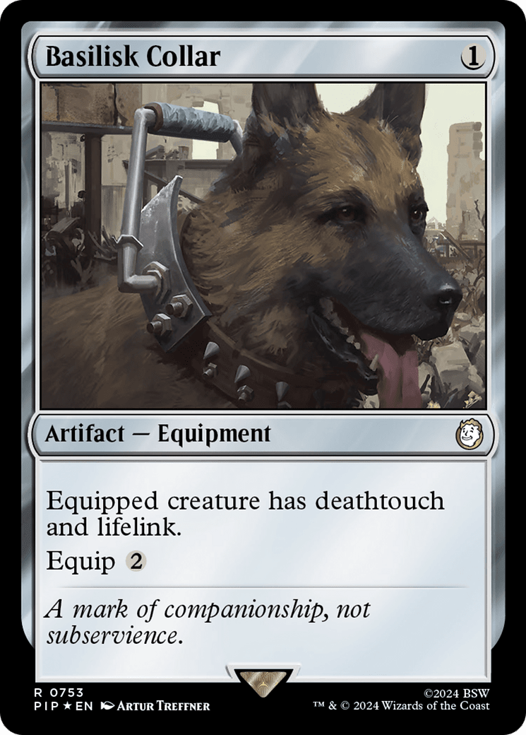 Basilisk Collar (Surge Foil) [Fallout] MTG Single Magic: The Gathering  | Multizone: Comics And Games