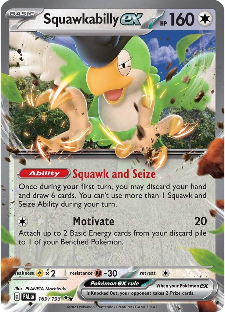 Squawkabilly ex (169/193) [Scarlet & Violet: Paldea Evolved] Pokemon Single Pokémon  | Multizone: Comics And Games