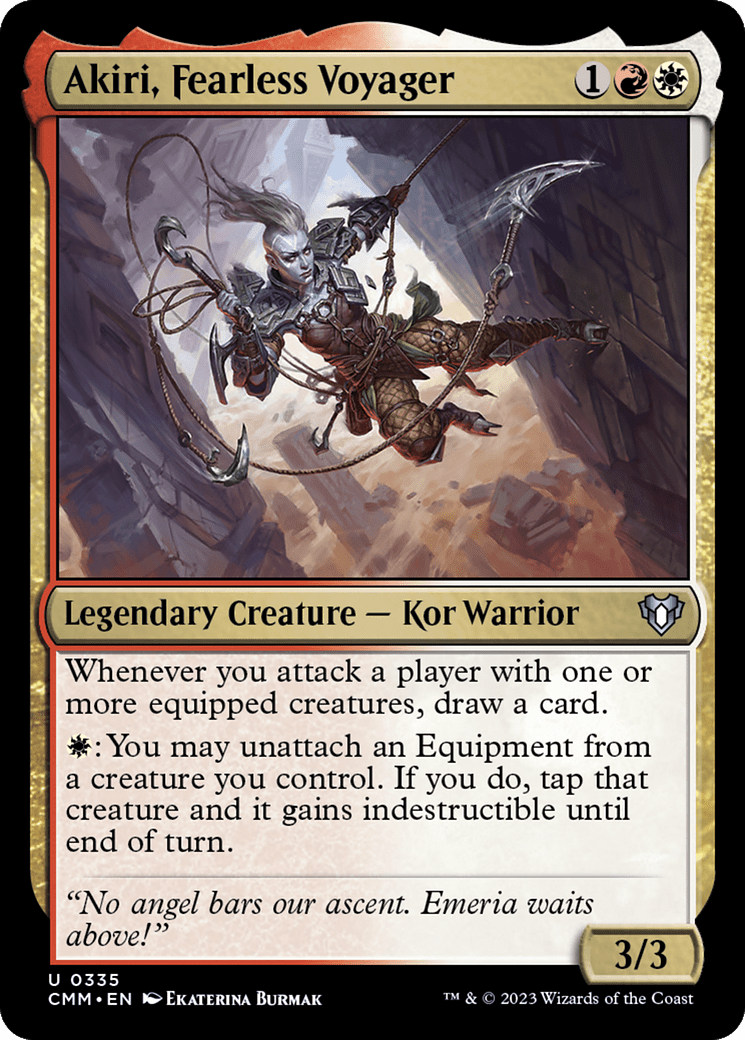 Akiri, Fearless Voyager [Commander Masters] MTG Single Magic: The Gathering  | Multizone: Comics And Games