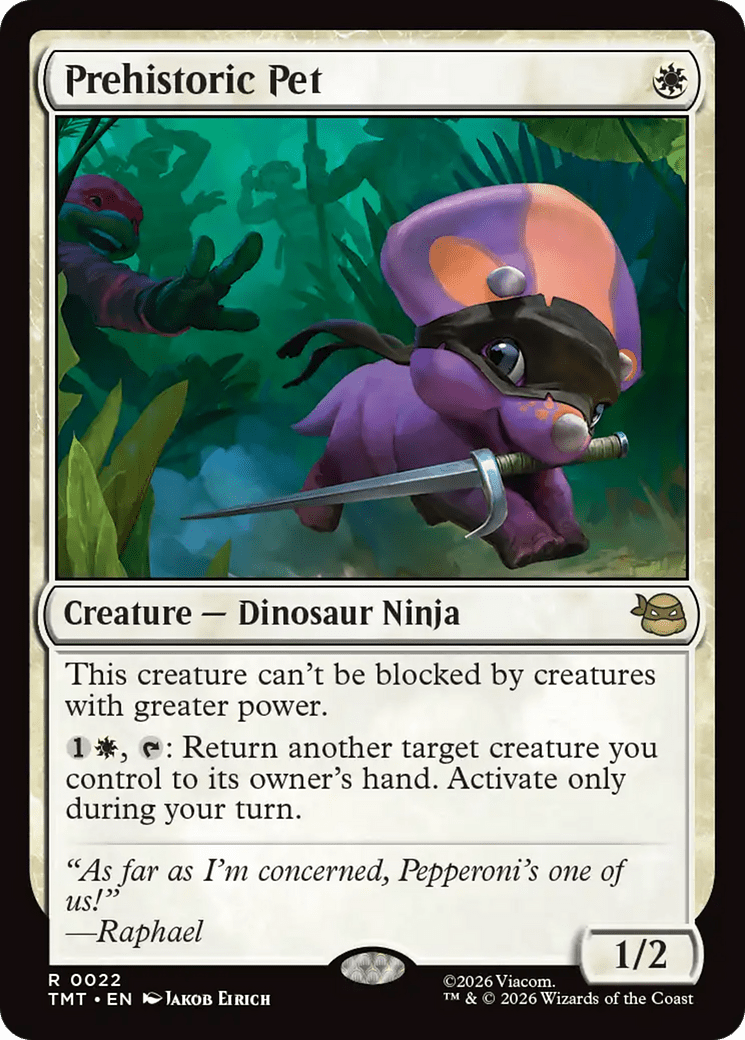 Prehistoric Pet [Teenage Mutant Ninja Turtles] MTG Single Magic: The Gathering  | Multizone: Comics And Games