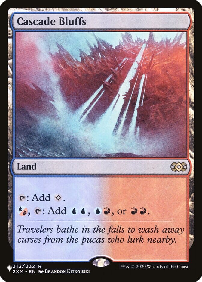 Cascade Bluffs [Secret Lair: Heads I Win, Tails You Lose] MTG Single Magic: The Gathering  | Multizone: Comics And Games
