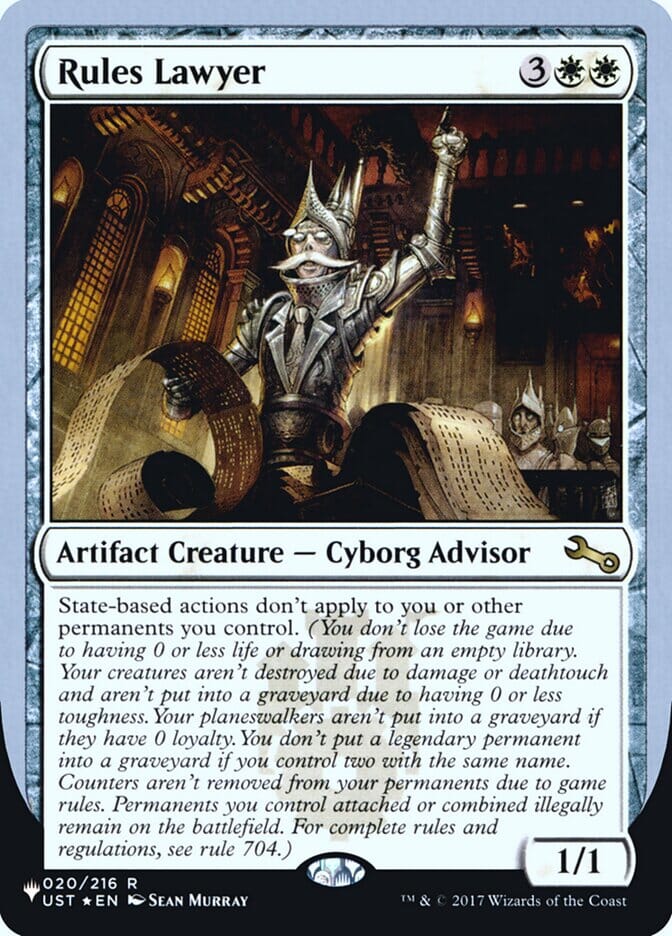 Rules Lawyer (Unfinity Foil Edition) [The List] MTG Single Magic: The Gathering  | Multizone: Comics And Games