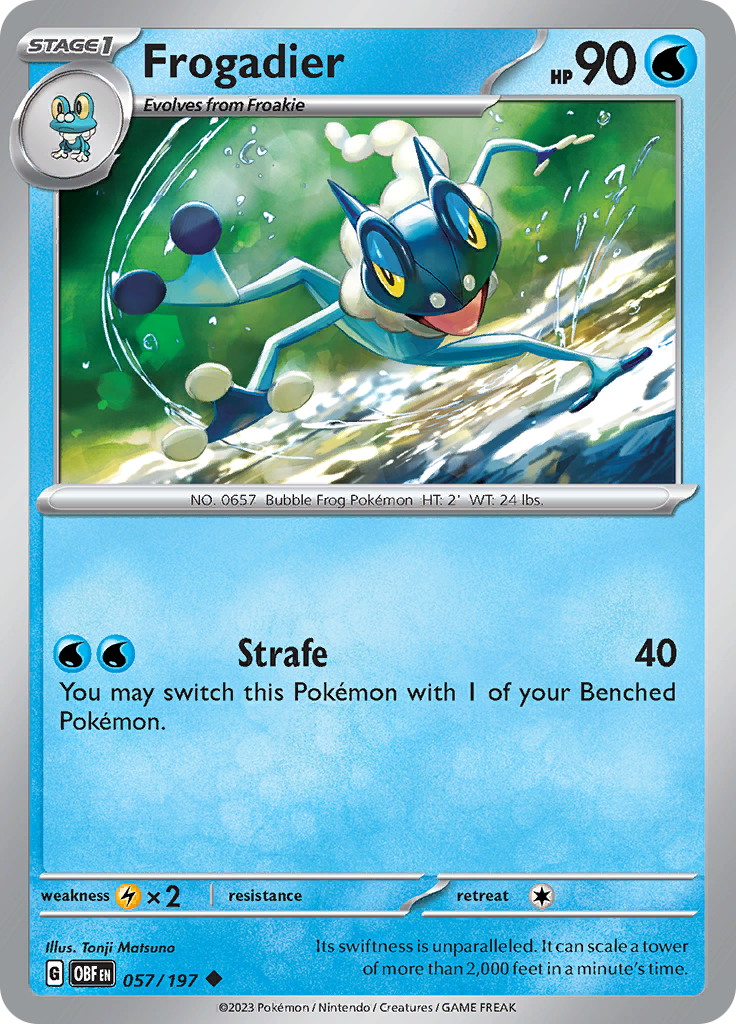 Frogadier (057/197) [Scarlet & Violet: Obsidian Flames] | Multizone: Comics And Games