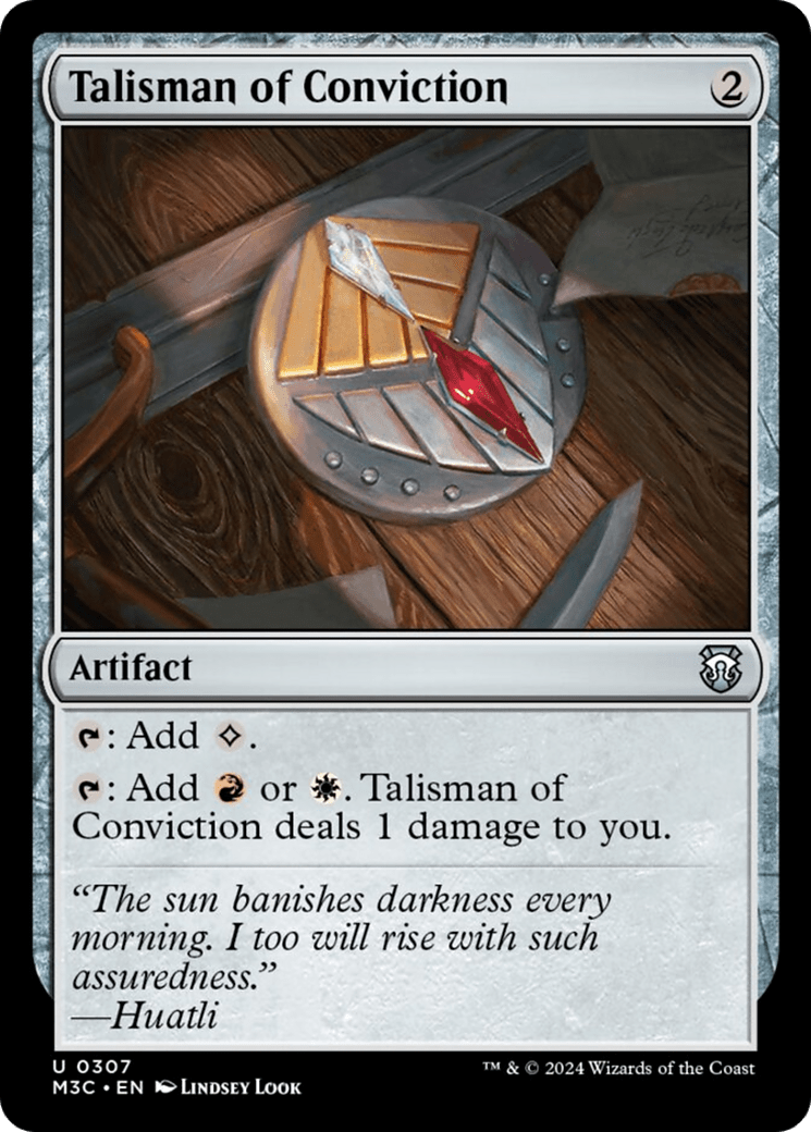 Talisman of Conviction [Modern Horizons 3 Commander] MTG Single Magic: The Gathering  | Multizone: Comics And Games