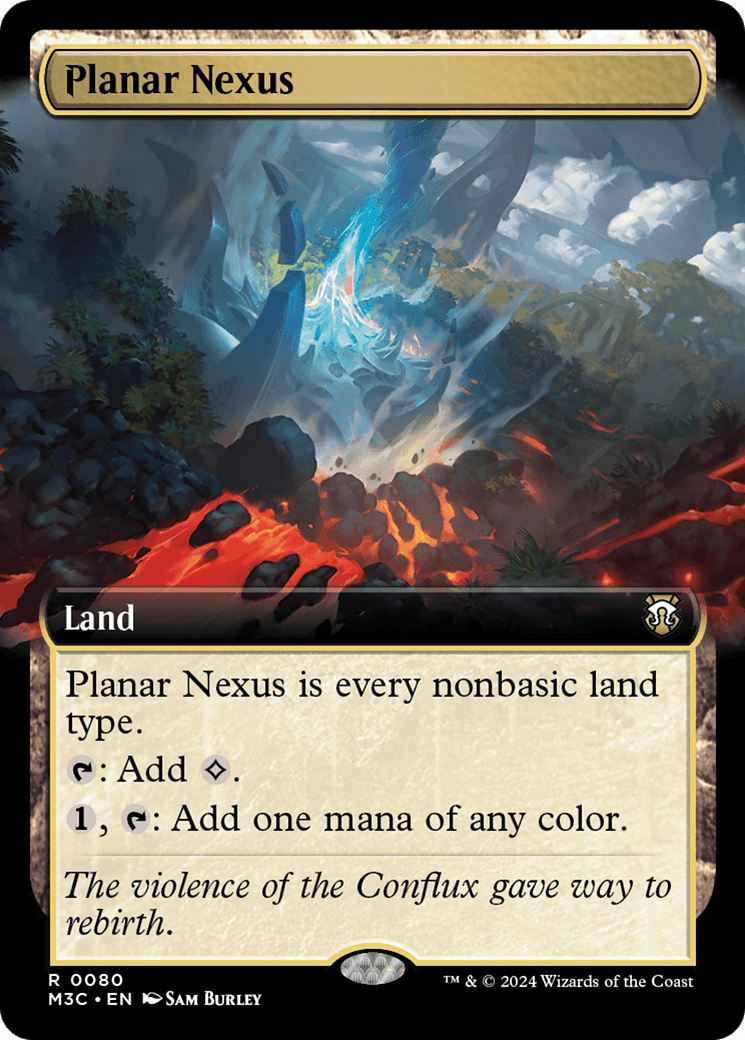 Planar Nexus (Extended Art) (Ripple Foil) [Modern Horizons 3 Commander] MTG Single Magic: The Gathering  | Multizone: Comics And Games