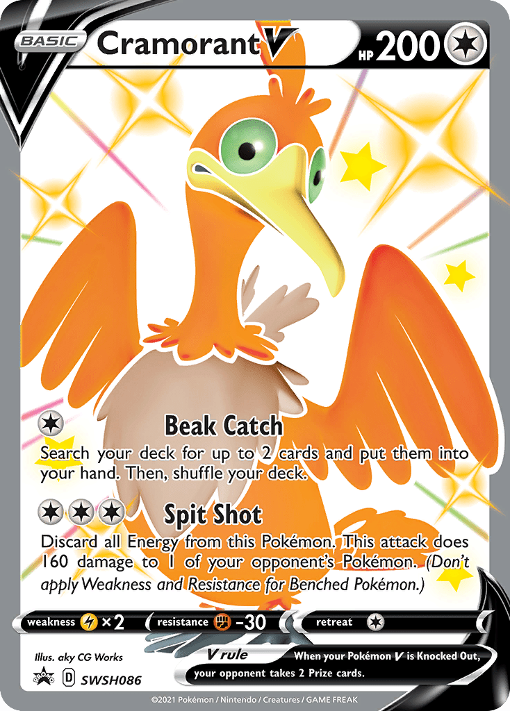 Cramorant V (SWSH086) (Jumbo Card) [Sword & Shield: Black Star Promos] Pokemon Single Pokémon  | Multizone: Comics And Games